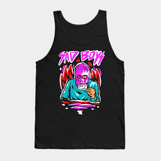 Sad Boyz Tank Top by sapstudiodesign